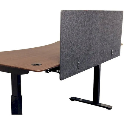 ApexDesk Artsonic 54-Inch Dual-Use Modesty Vanity Panel Divider Made of Polyester Fiber with Clamps for Standing Desk