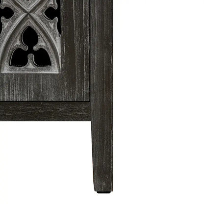 Sideboard Buffet Hollow Four Door Antique Cabinet