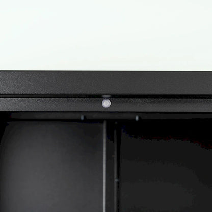 Steel Lockable Garage Storage Cabinet with 2 Doors and 2 Adjustable Shelves