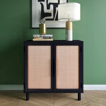   Delancey Black Brown 2 Door Cabinet