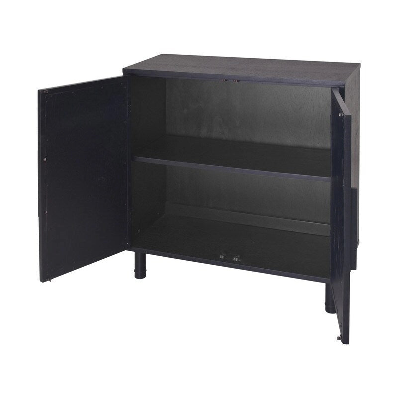 Delancey Black Brown 2 Door Cabinet