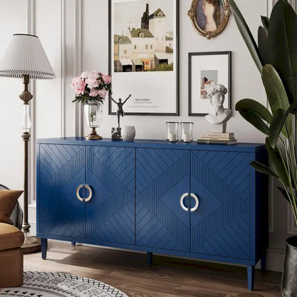 Stylish and Functional 4-Door Storage Cabinet