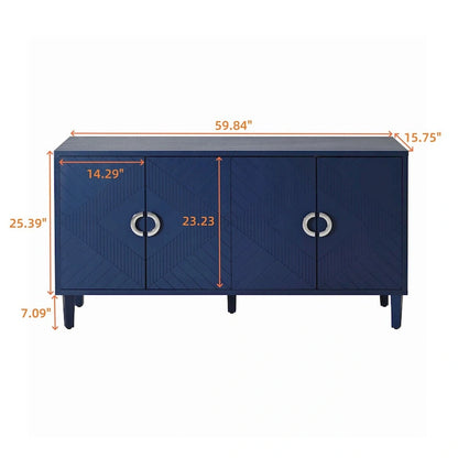 Stylish and Functional 4-Door Storage Cabinet