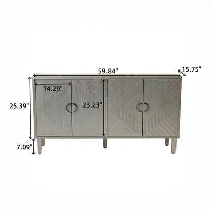 Stylish and Functional 4-Door Storage Cabinet