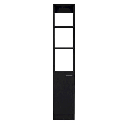 Bathroom Storage Cabinet with one Doors, Tall Bathroom Cabinet with 6 Shelves, for Bathroom, Living Room, Kitchen