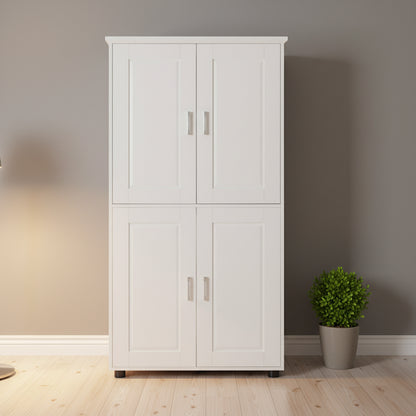 Tall and Wide Bathroom Floor Storage Cabinet