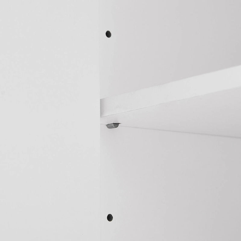 Storage Cabinet with 2 Doors and 4 Drawers