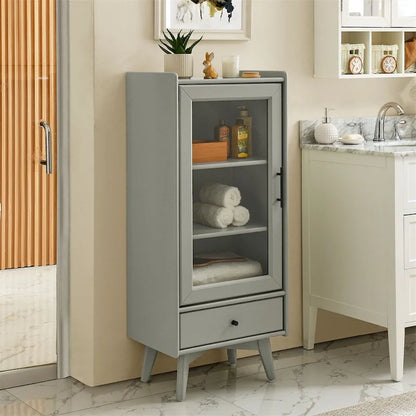 Bathroom Storage Cabinet with Adjustable Shelves
