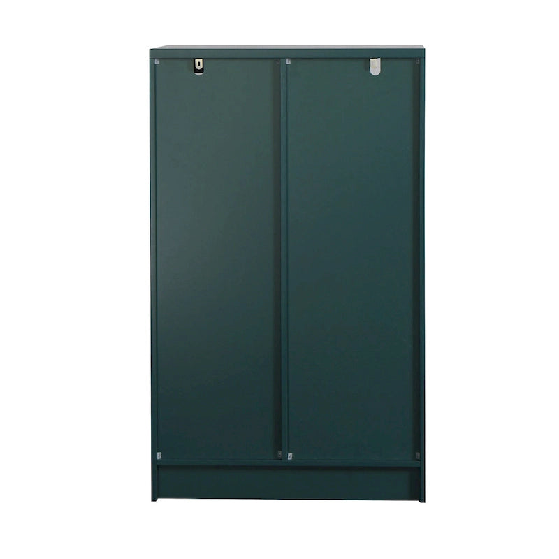 Wooden Floor Cabinet with 2 Glass Doors
