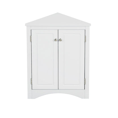 Triangle Bathroom Storage Cabinet with Adjustable Shelves