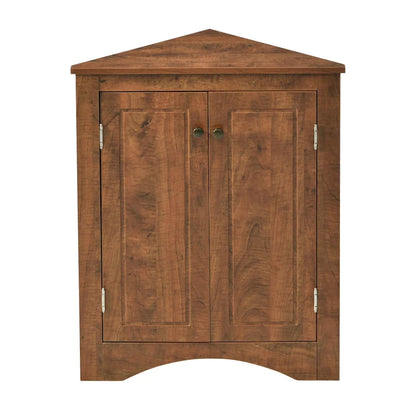 Triangle Bathroom Storage Cabinet with Adjustable Shelves