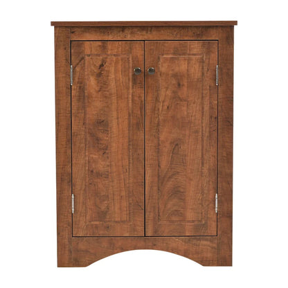 Triangle Bathroom Storage Cabinet with Adjustable Shelves