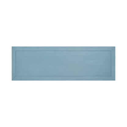 Blue Buffet Sideboard Console Table with Bottom Shelf