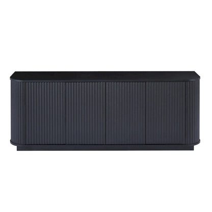 Wooden Vertical Striped Cabinet for Kitchen/Bedroom/Entryway