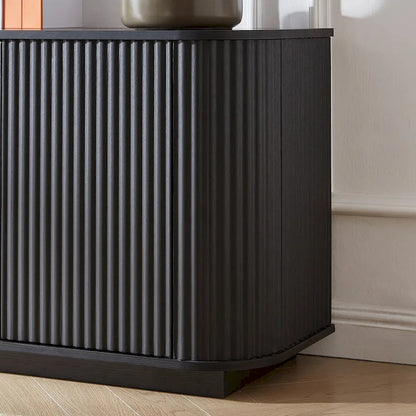 Wooden Vertical Striped Cabinet for Kitchen/Bedroom/Entryway